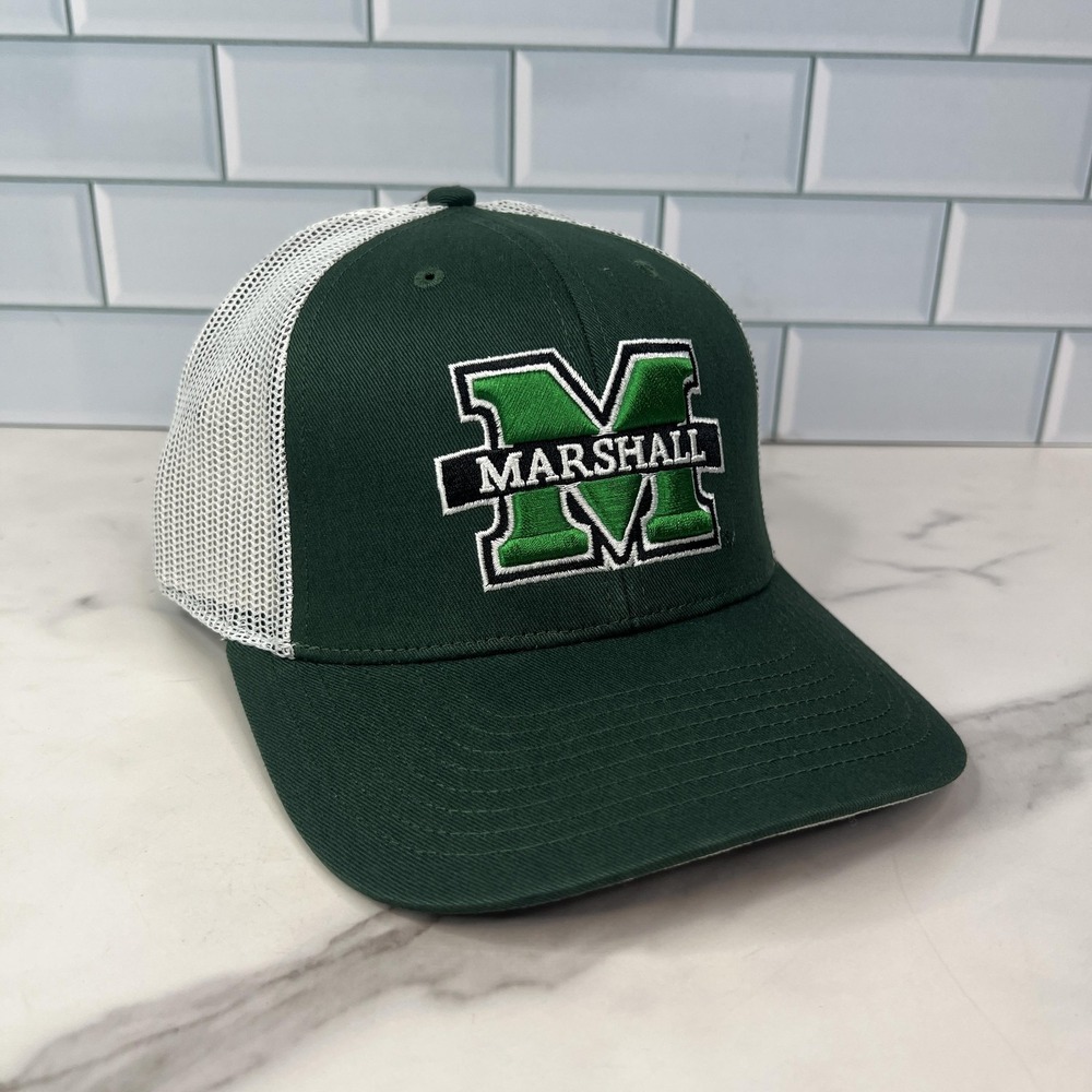 Marshall Thundering Herd Hat Cap Snap Back Mens One Size Green NCAA Football